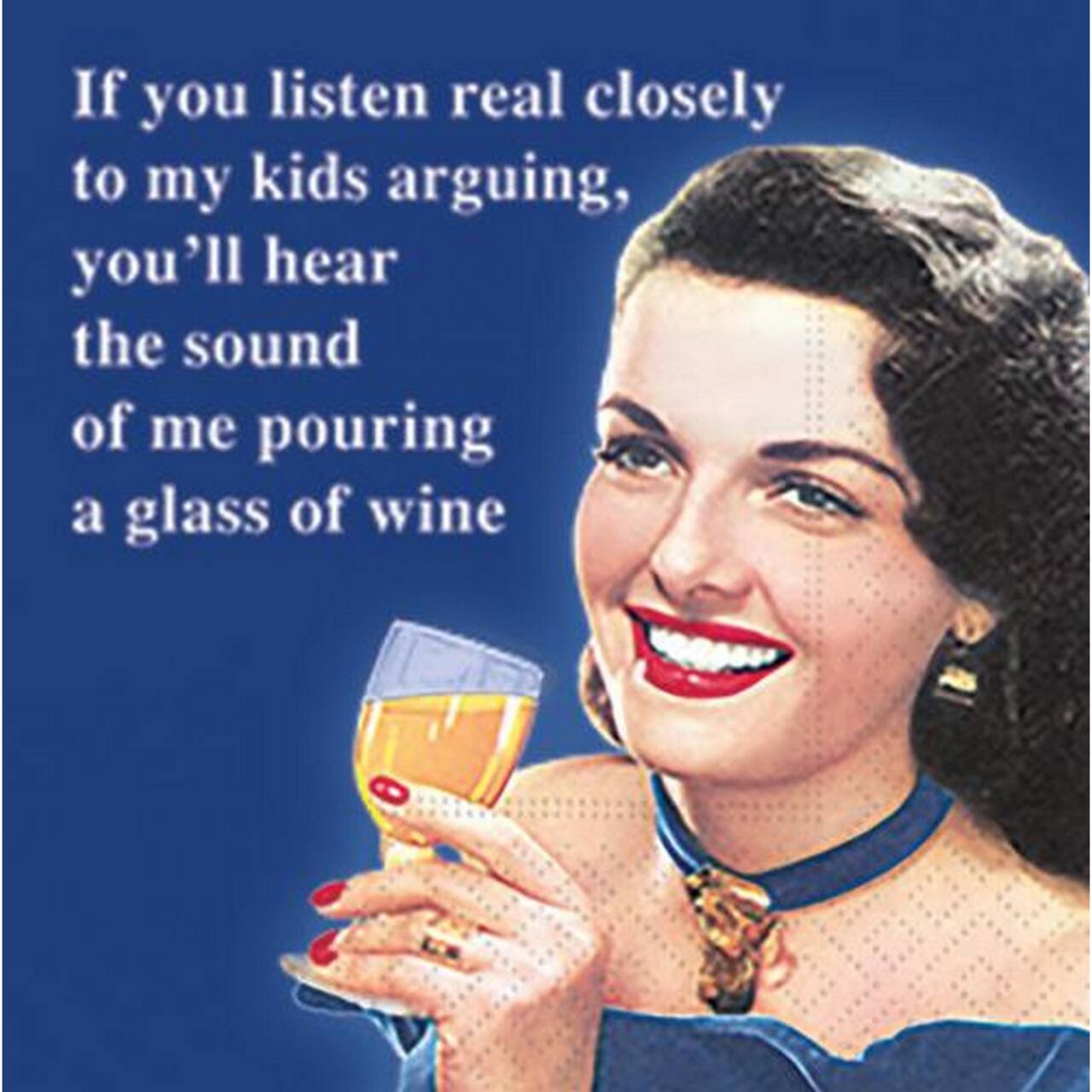 JAM Paper If You Listen Closely Cocktail Napkins, 40ct.